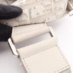 Dior White Saddle Oblique Belt Bag