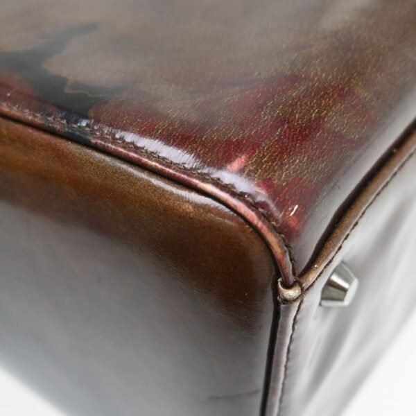 Dior Brown Vintage Patent Lady Dior