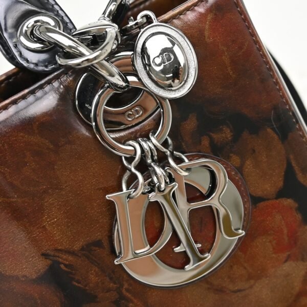 Dior Brown Vintage Patent Lady Dior