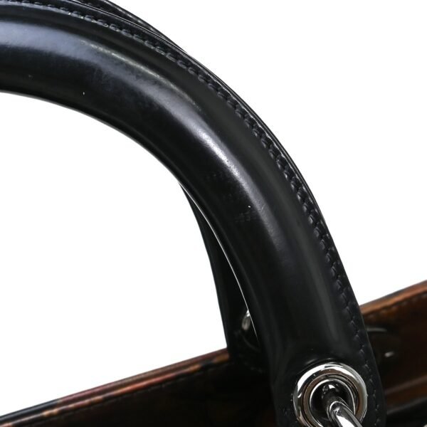 Dior Brown Vintage Patent Lady Dior