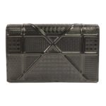 Dior Grey Diorama Metalic Chain Cross-body Bag