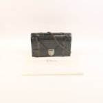 Dior Grey Diorama Metalic Chain Cross-body Bag