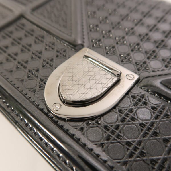 Dior Grey Diorama Metalic Chain Cross-body Bag