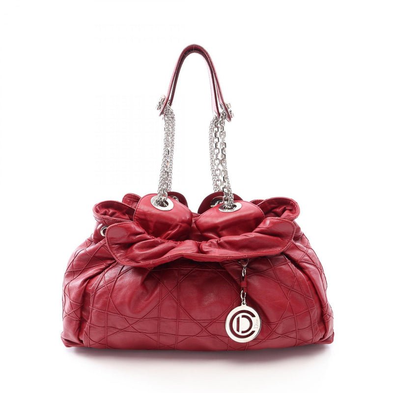 Dior Red Lutrant Chain Tote - Image 1