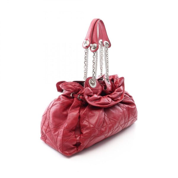 Dior Red Lutrant Chain Tote