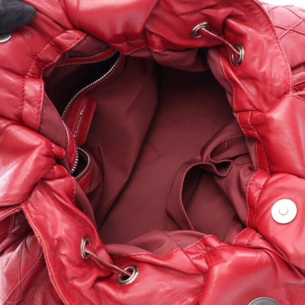 Dior Red Lutrant Chain Tote