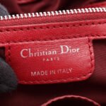 Dior Red Lutrant Chain Tote