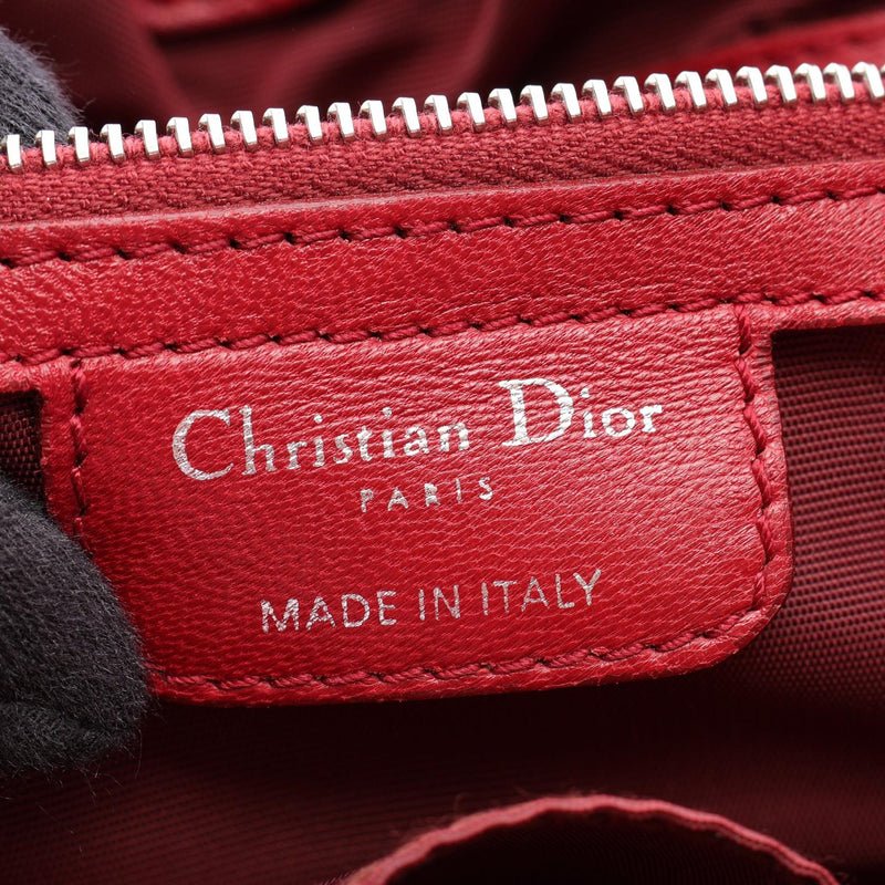 Dior Red Lutrant Chain Tote - Image 4