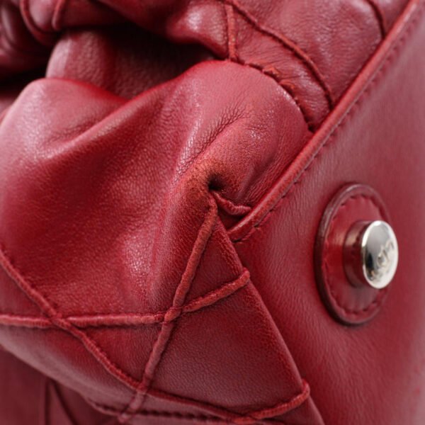 Dior Red Lutrant Chain Tote