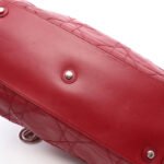 Dior Red Lutrant Chain Tote