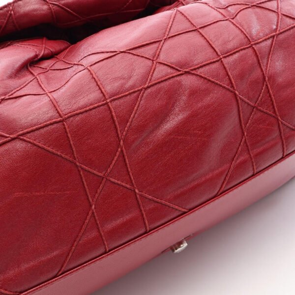 Dior Red Lutrant Chain Tote