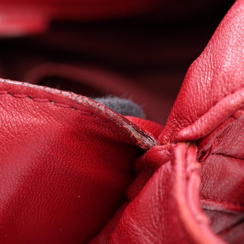 Dior Red Lutrant Chain Tote - Image 14