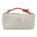 Hermès Grey Wool Bride A Small Case Bag