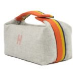Hermès Grey Wool Bride A Small Case Bag