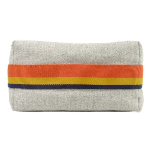 Hermès Grey Wool Bride A Small Case Bag
