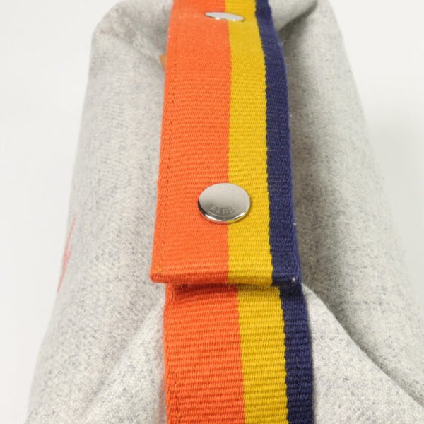 Hermès Grey Wool Bride A Small Case Bag