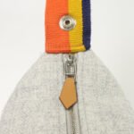 Hermès Grey Wool Bride A Small Case Bag