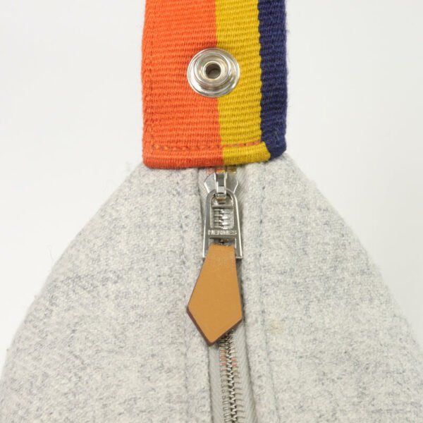 Hermès Grey Wool Bride A Small Case Bag
