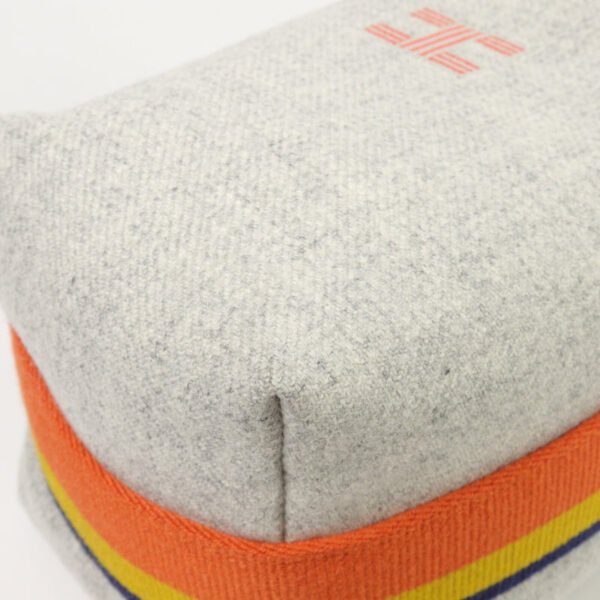 Hermès Grey Wool Bride A Small Case Bag