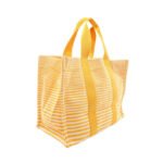 Hermès Yellow Canvas Bouton d'Or Bayadère Tote