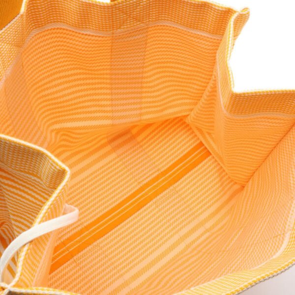 Hermès Yellow Canvas Bouton d'Or Bayadère Tote