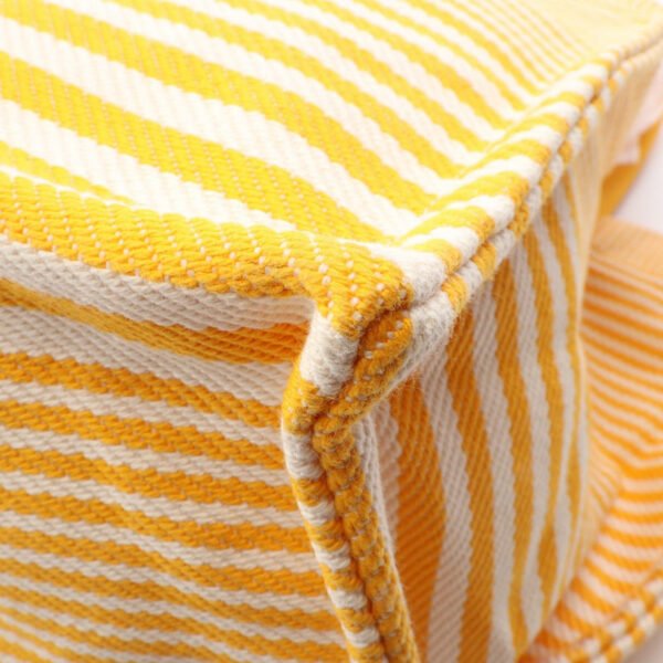 Hermès Yellow Canvas Bouton d'Or Bayadère Tote