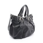 Celine Black Leather 2-Way Pillow Bag