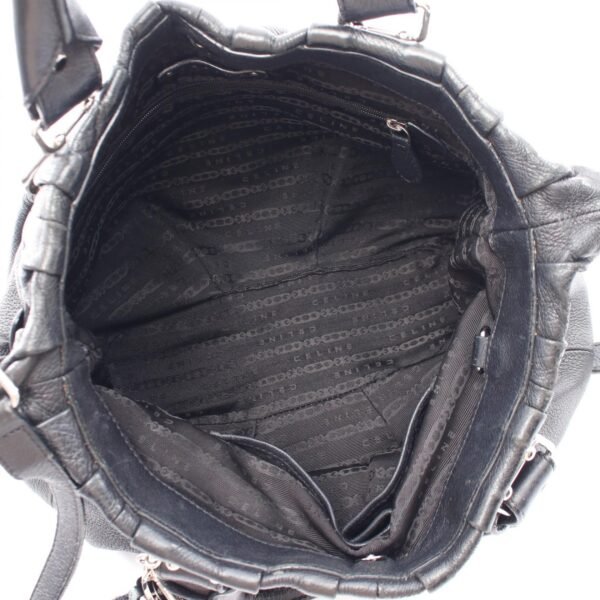 Celine Black Leather 2-Way Pillow Bag