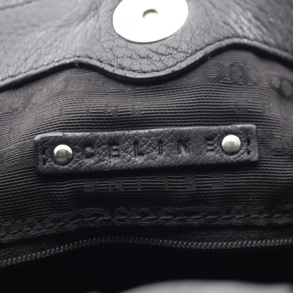 Celine Black Leather 2-Way Pillow Bag