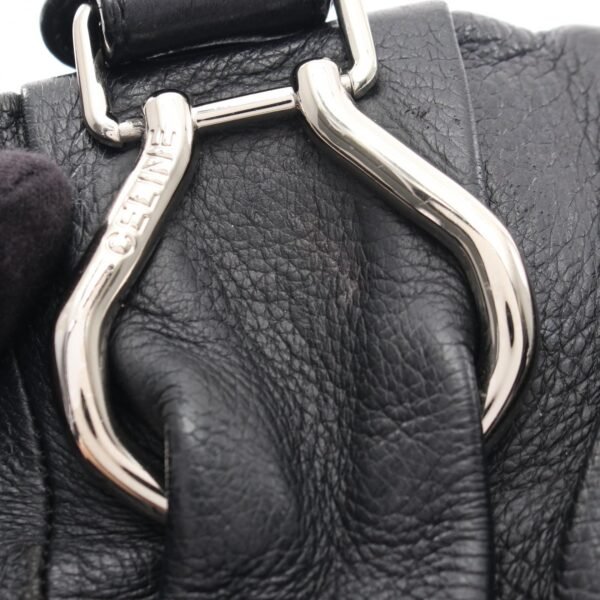 Celine Black Leather 2-Way Pillow Bag