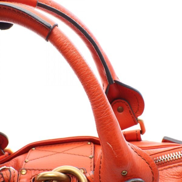 ChloƩ Orange Leather Paddington