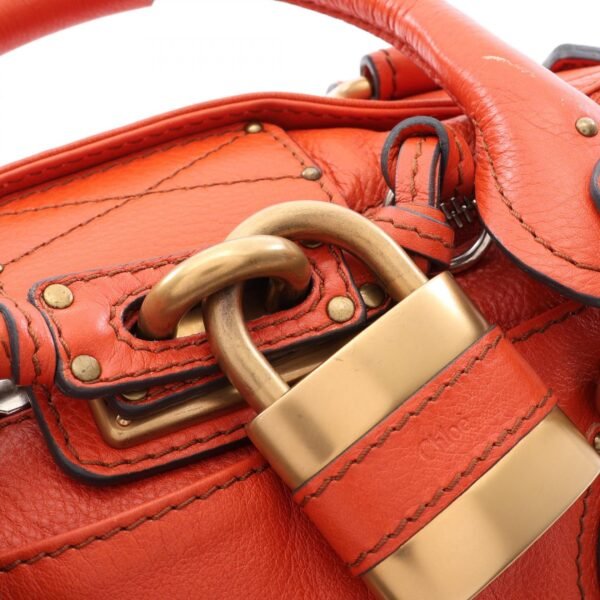 ChloƩ Orange Leather Paddington