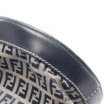 Fendi Navy Zucchino Canvas Bucket Bag