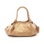 Loewe Gold Nappa Gathered Handbag