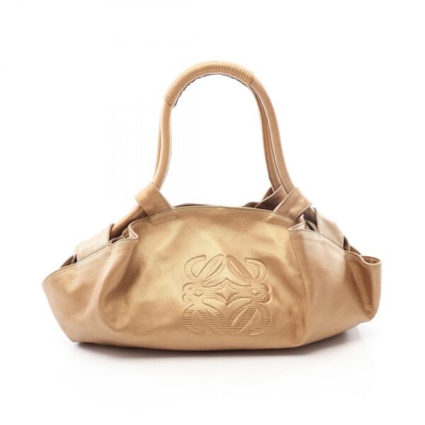 Loewe Gold Nappa Gathered Handbag