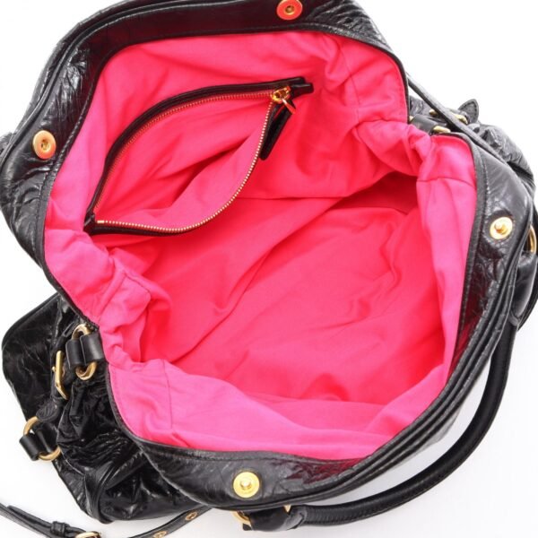 Miu Miu Crinkled Leather Two-Way Bag