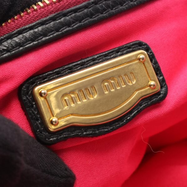 Miu Miu Crinkled Leather Two-Way Bag