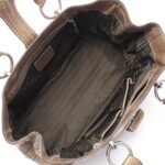 Prada Khaki Leather Square Tote BN2067