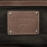 Prada Khaki Leather Square Tote BN2067
