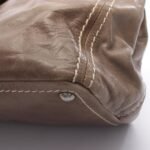 Prada Khaki Leather Square Tote BN2067