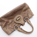 Prada Khaki Leather Square Tote BN2067